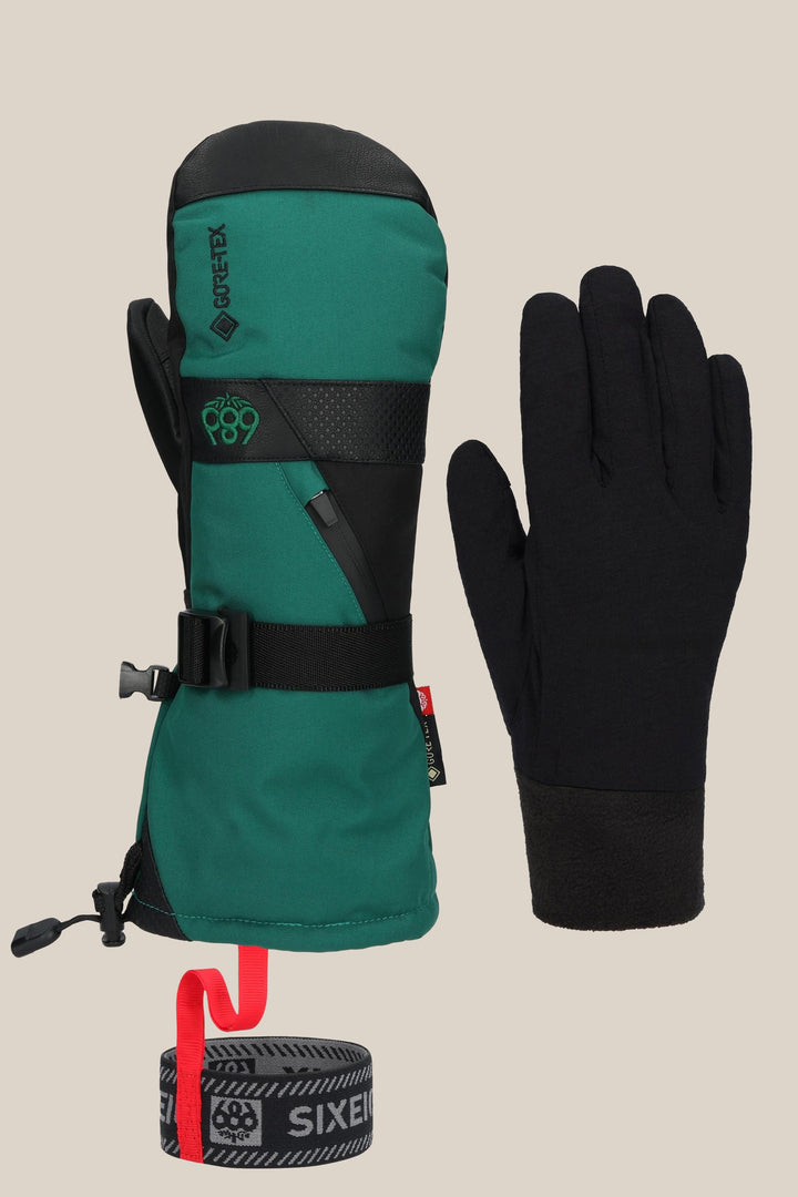 686 Men's GORE-TEX Smarty 3-In-1 Gauntlet Mitt — EMERALD GREEN