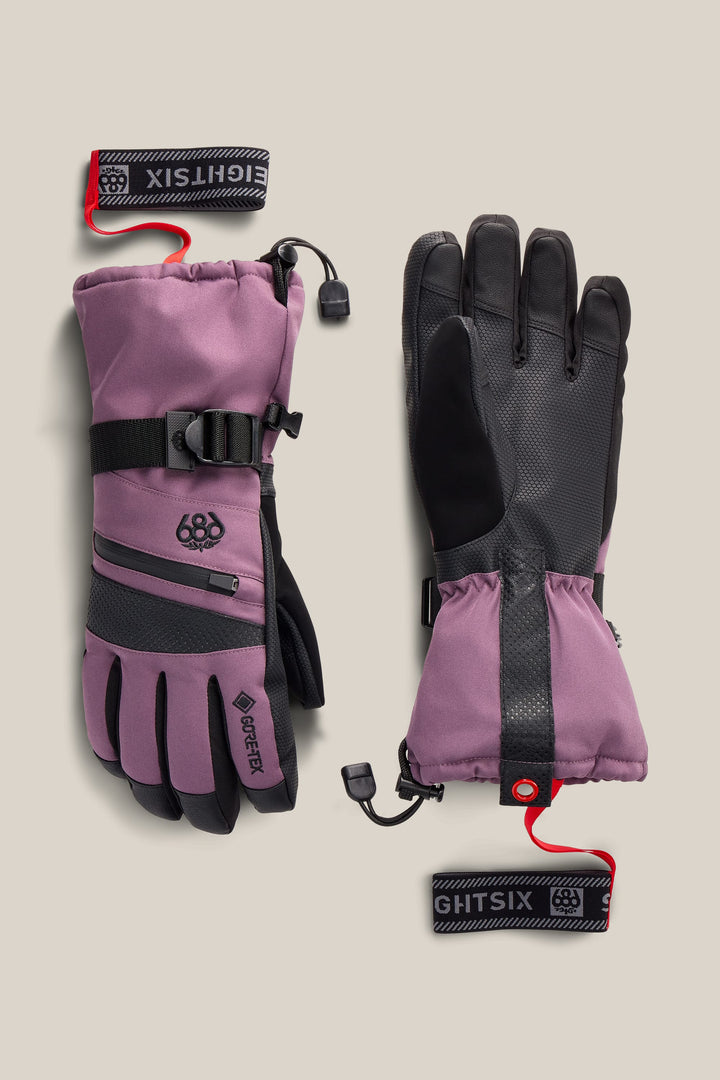 686 Women's GORE-TEX® SMARTY® 3-In-1 Gauntlet Glove — BLACK PLUM
