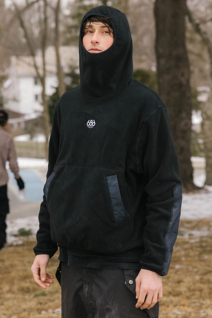 686 Men's Clava Fleece Hoody — BLACK
