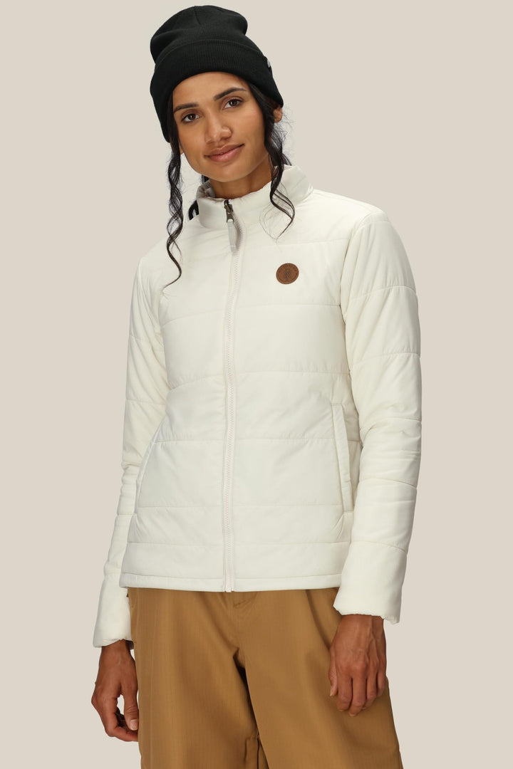 686 Women's Thermal Puff Insulated Jacket — LIMESTONE