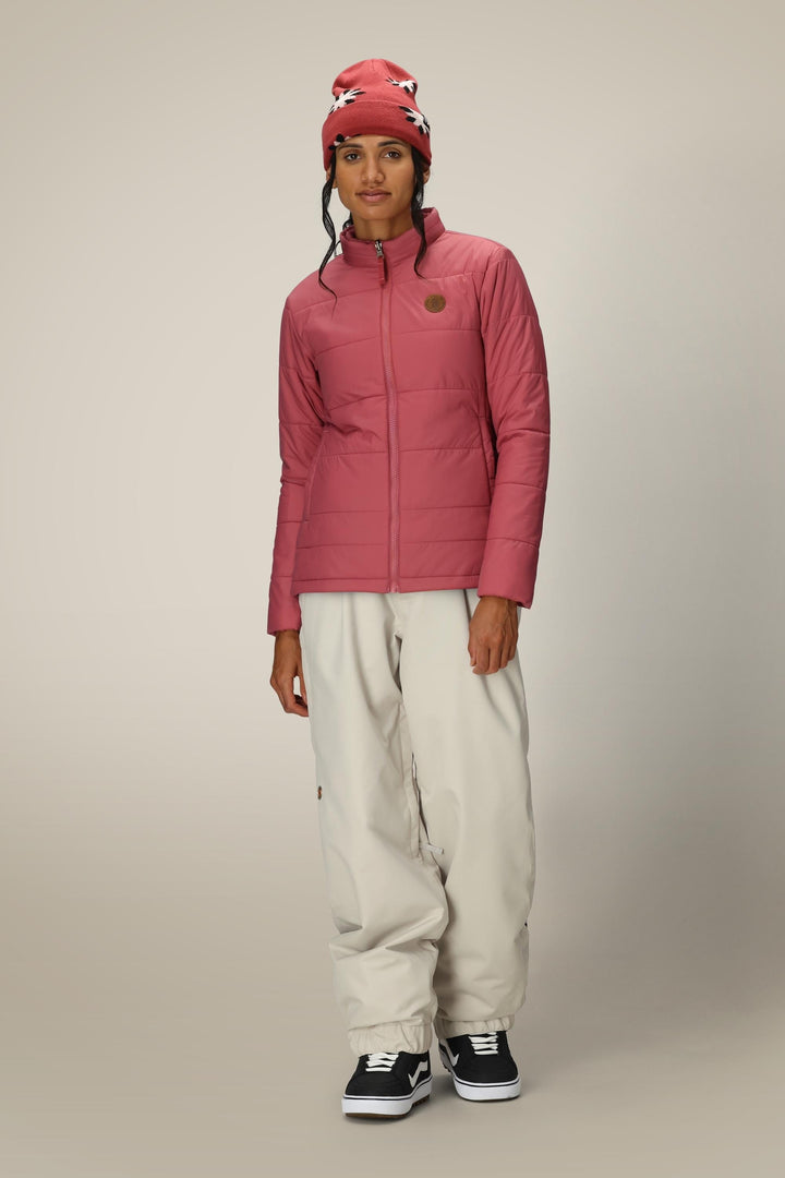 686 Women's Thermal Puff Insulated Jacket — ROSEWOOD (vista 2)