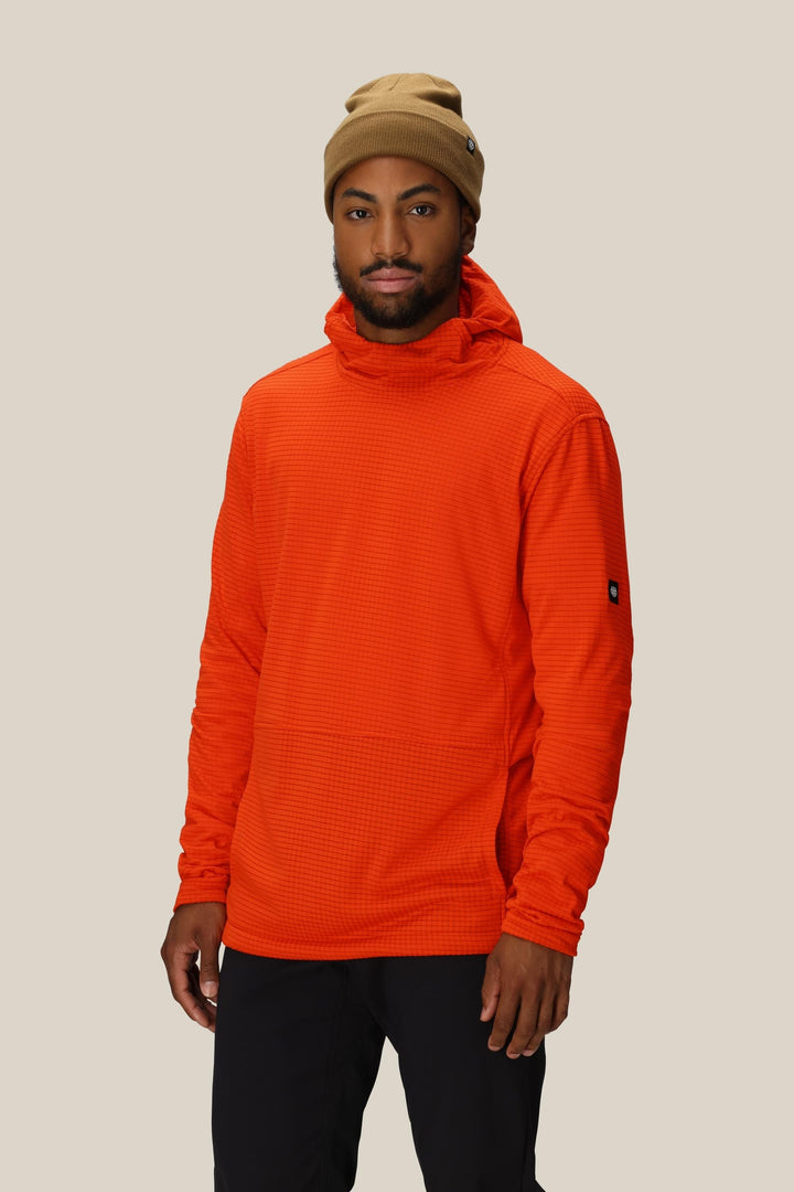 686 Men's Mission Grid Fleece Hoody — FLARE