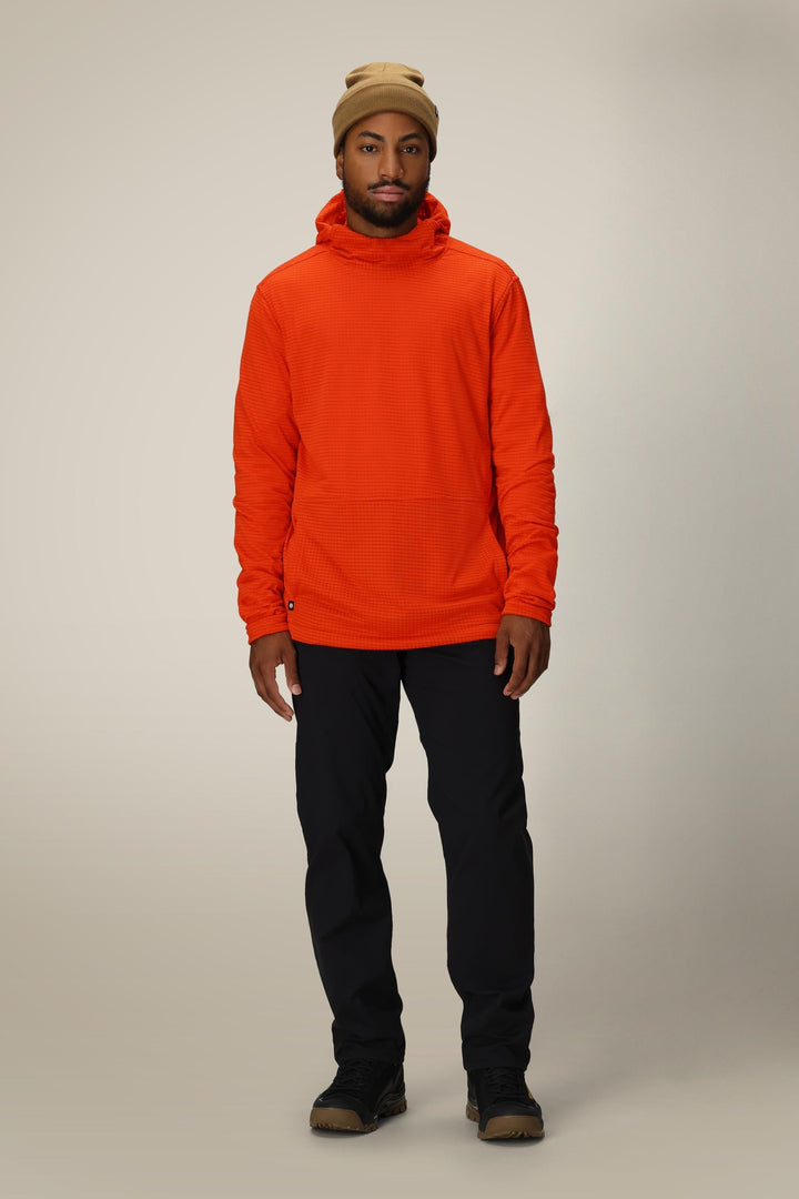 686 Men's Mission Grid Fleece Hoody — FLARE (vista 2)