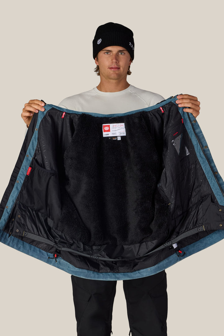 686 Men's Deconstructed™ Denim Insulated Jacket — INDIGO DENIM (vista 2)