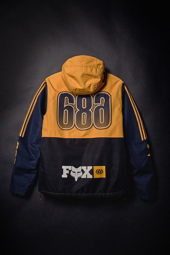 686 Men's Fox Racing Spec Insulated Jacket — FOX YELLOW COLORBLOCK (vista 2)