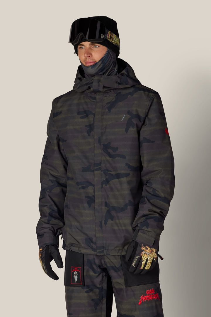 686 Men's Metallica One Insulated Jacket — METALLICA CAMO (vista 2)