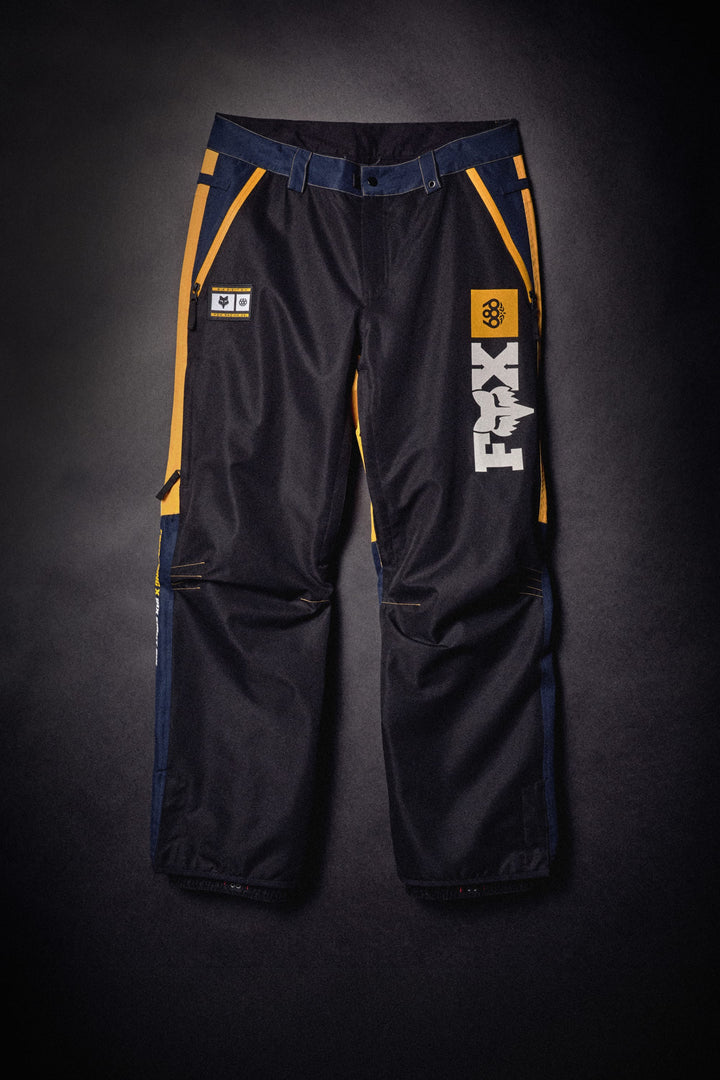 686 Men's Fox Racing Spec Shell Pant — FOX YELLOW COLORBLOCK