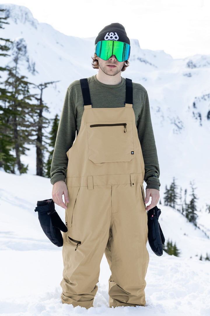 686 Men's Lockup™ Shell Bib — KHAKI (vista 2)