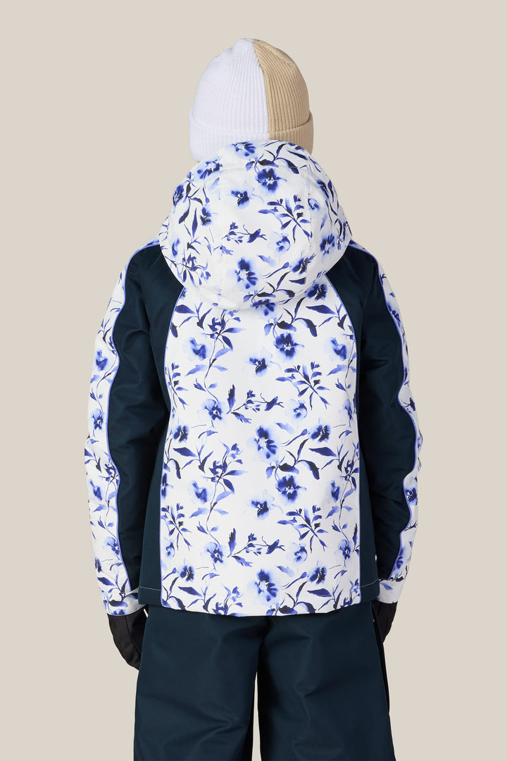 686 Girls' Hologram™ Insulated Jacket — BLUE PORCELAIN COLORBLOCK (vista 2)