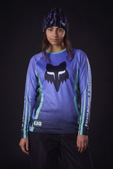 686 Women's Fox Racing Base Layer LS - FOX ALPENGLOW BLUE