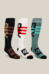 686 Men's Swiss Socks - 3-Pack - ASSORTED