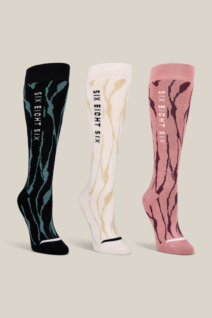 686 Women's Cepa Socks - 3-Pack — ASSORTED