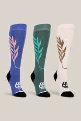 686 Women's Willow Socks - 3-Pack - ASSORTED