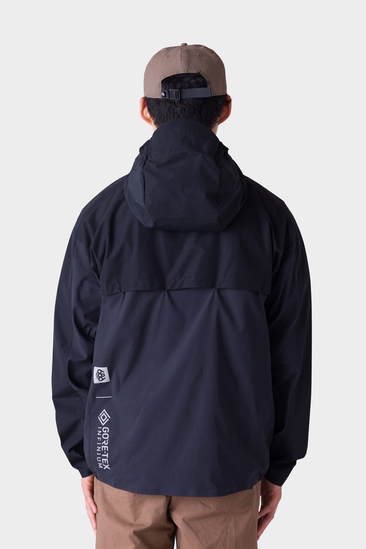 686 Men's GORE-TEX Windstopper Voyager Anorak — BLACK (vista 2)