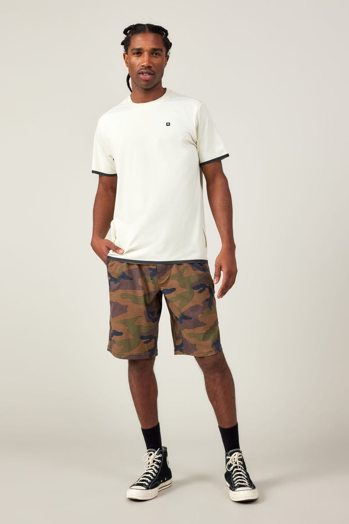 686 Men's Let's Go Tech T-Shirt — IVORY (vista 2)