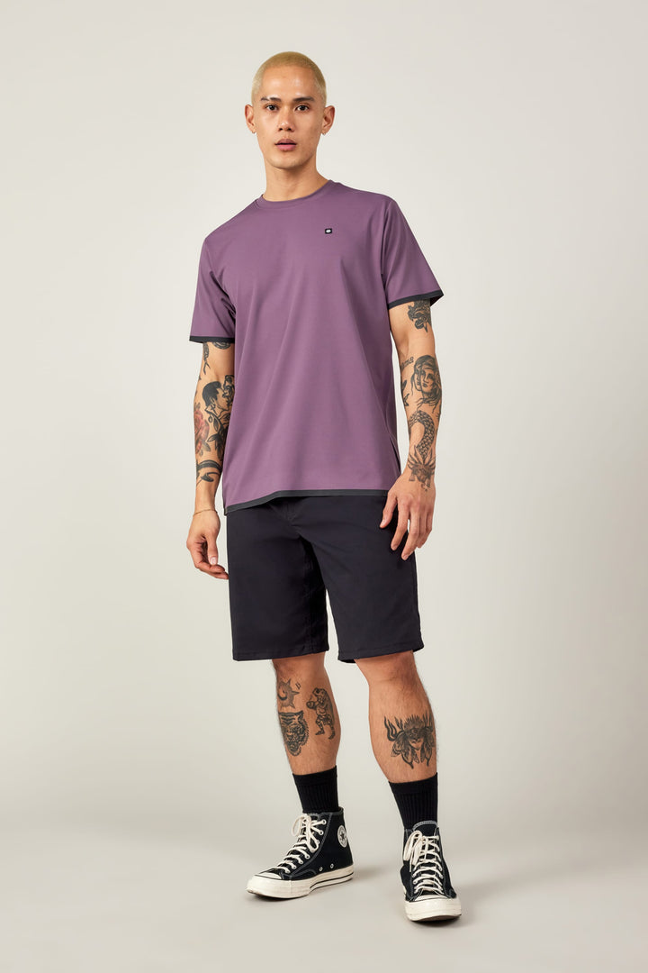 686 Men's Let's Go Tech T-Shirt — PURPLE HAZE (vista 2)