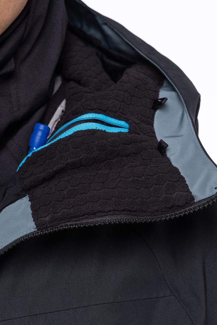 686 Men's Hydrastash Reserve Insulated Jacket — BLACK COLORBLOCK (vista 2)